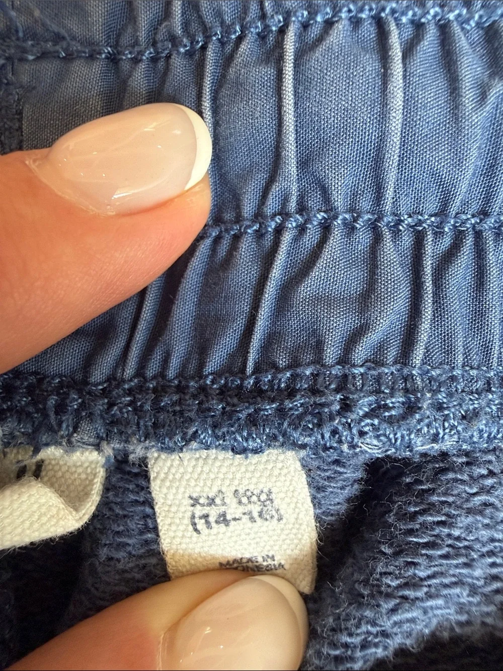 GAP Navy Blue Kids Jogger Sweatpants with Zip Pockets